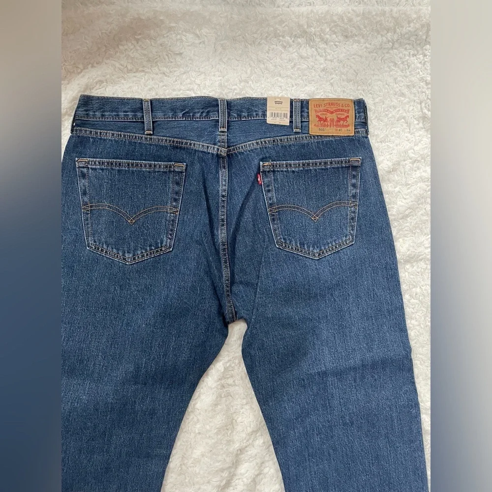 Levi's Dark Blue Straight Jeans